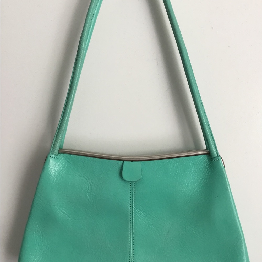 Wilson’s Leather Clutch Handbag Mint Green